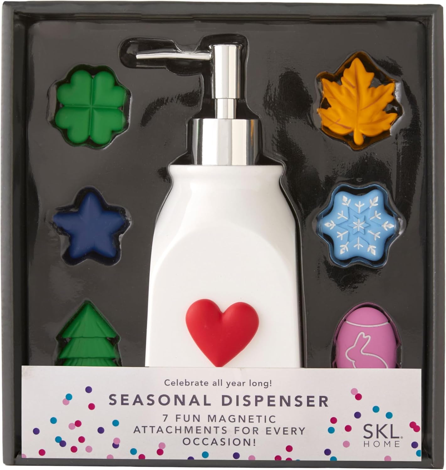 Seasonal Soap/Lotion Dispenser Gift Set with Magnetic Attachments