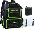 Fishing Tackle Bag Backpack with Rod Holders & Cooler - Large Carry