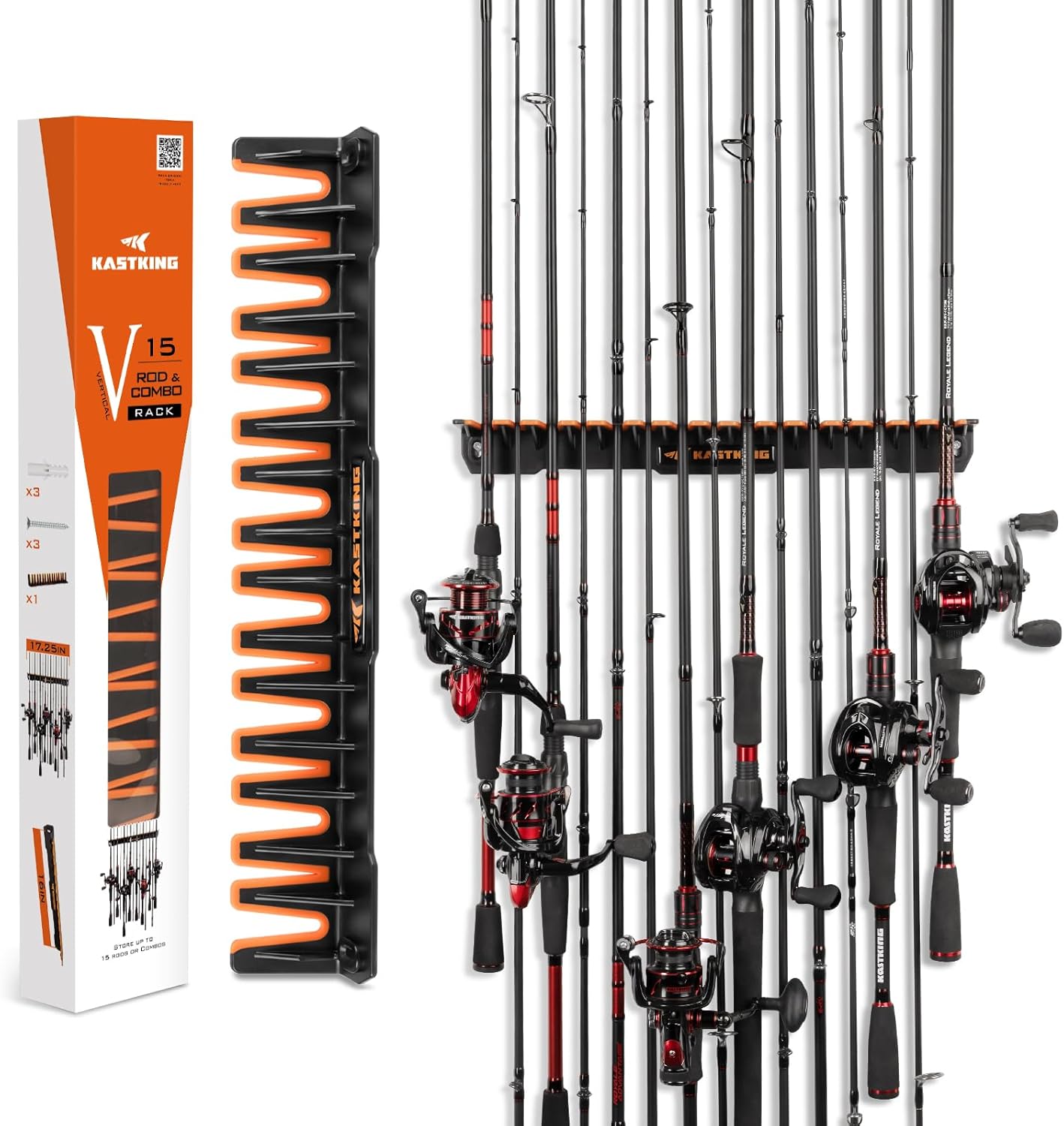 KastKing V15 Vertical Rod Holder - Maximize Storage Efficiency!