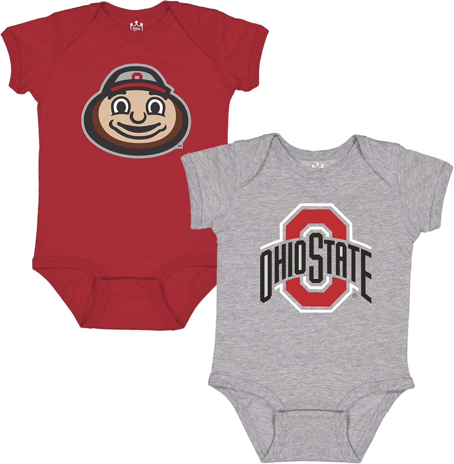 Little King NCAA Bodysuit 2 Pack for Infants - 100% Cotton