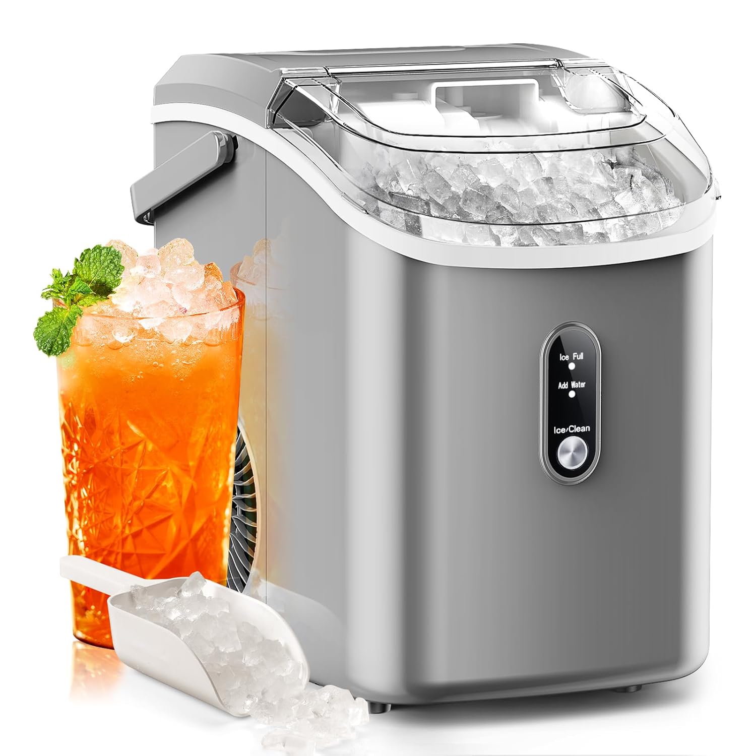 Nugget Ice Maker Countertop for Home, Office & Kitchen Use
