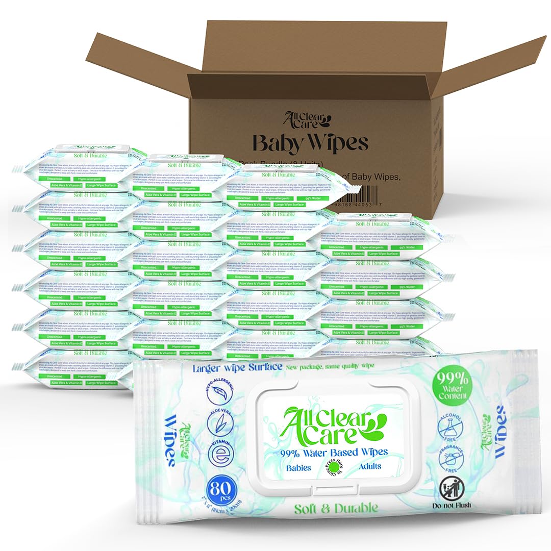 Ultra Gentle Sensitive Skin Baby Wipes - 99% Water, Vitamin E & Aloe