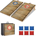 Portable Cornhole Board Set 2 ft x 1 ft - Foldable Travel Toss Game