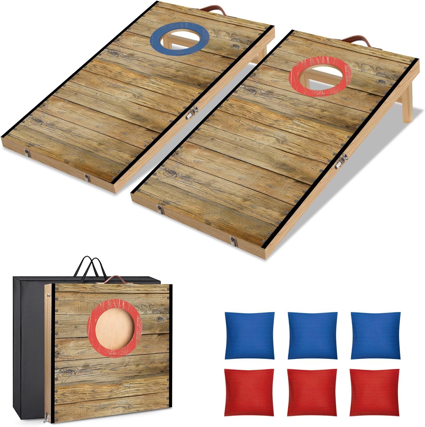 Portable Cornhole Board Set for Indoor and Outdoor Fun