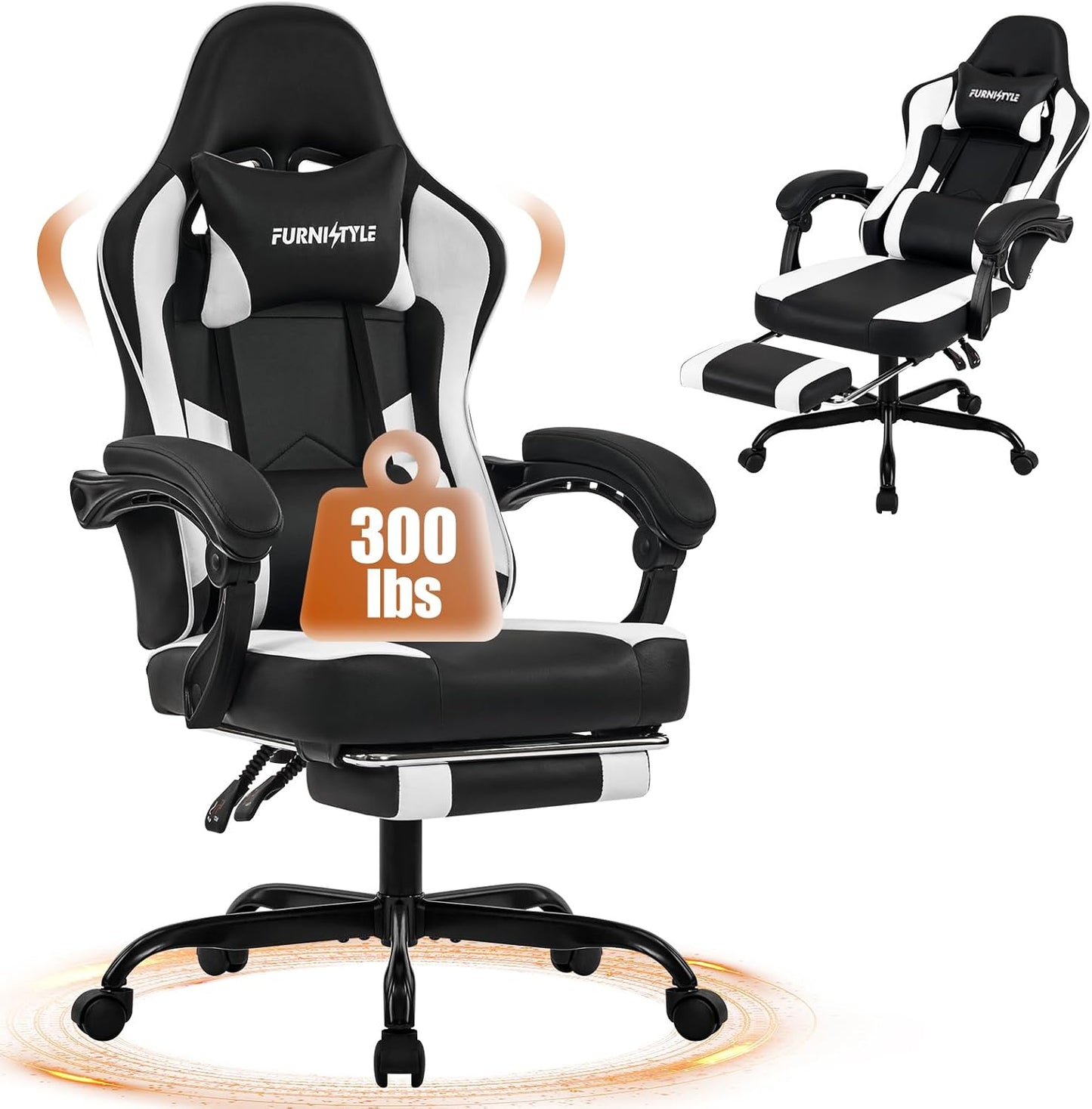 Gaming Chair with Footrest for Ultimate Comfort and Support