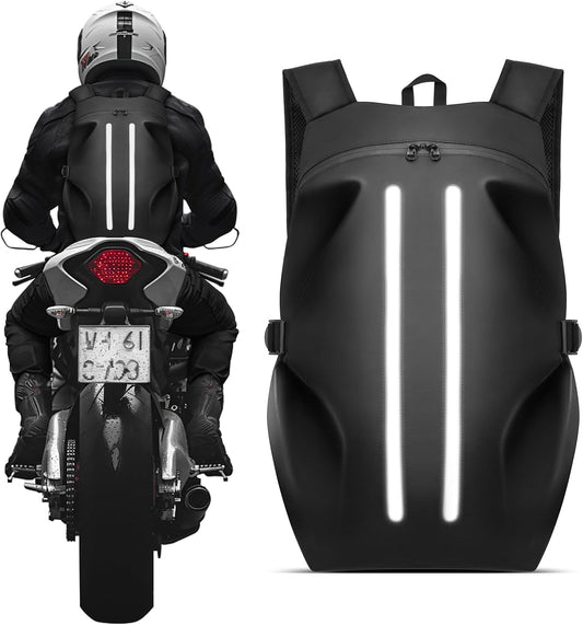 Motorcycle Backpack for Men with Waterproof Design and Safety Features