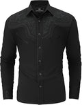 SALVAJE OESTE Western Embroidered Cowboy Shirt for Men (Style 8S5V)