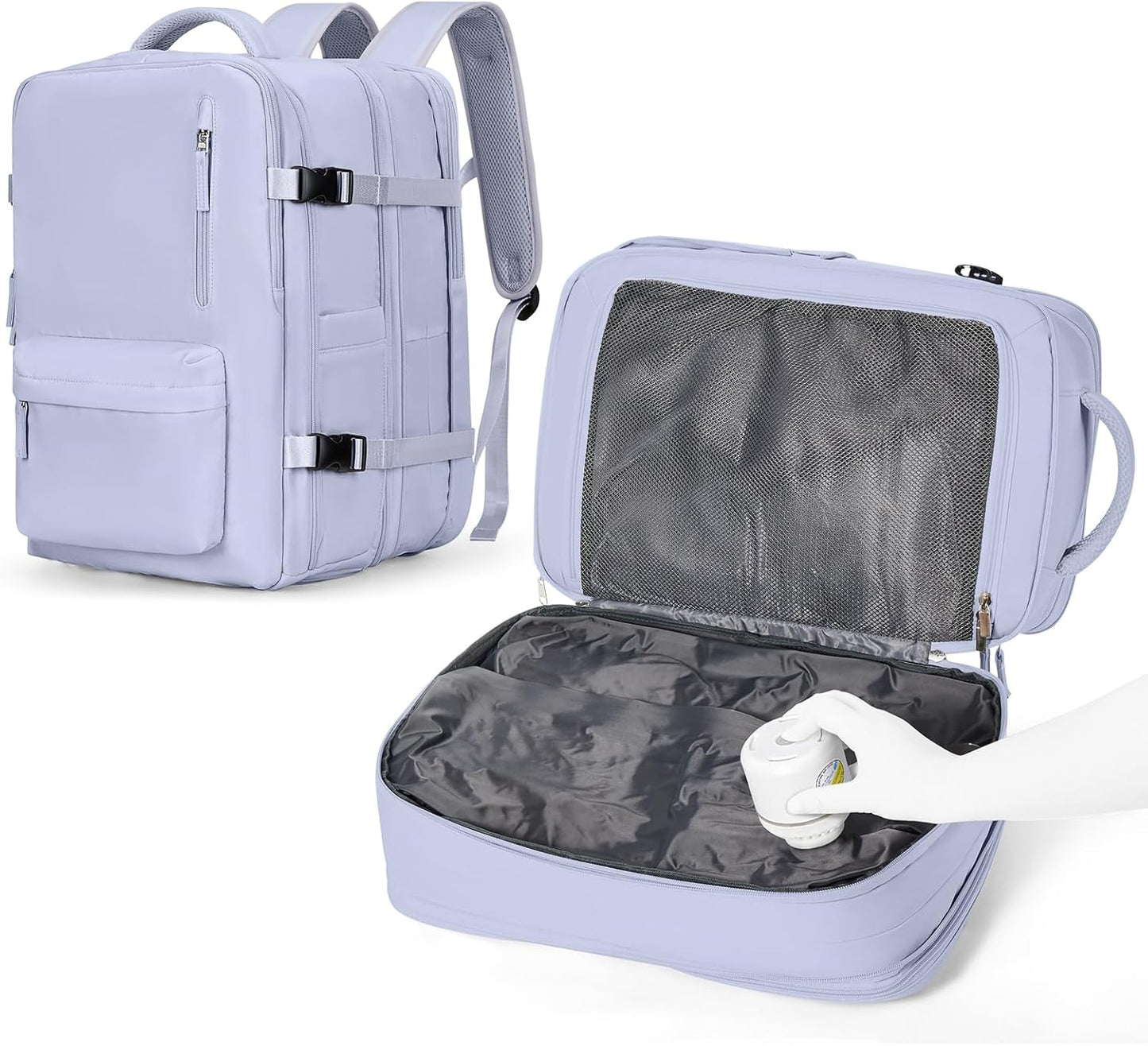 VGCUB Vacuum Backpack Travel with Pump for Easy Packing