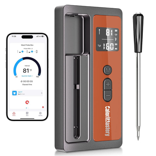 CaloriMastery Bluetooth Meat Thermometer: Cook with Confidence
