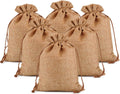 Lucky Monet Burlap Gift Bags 100PCS 5 x 7 - Rustic Drawstring Pouches