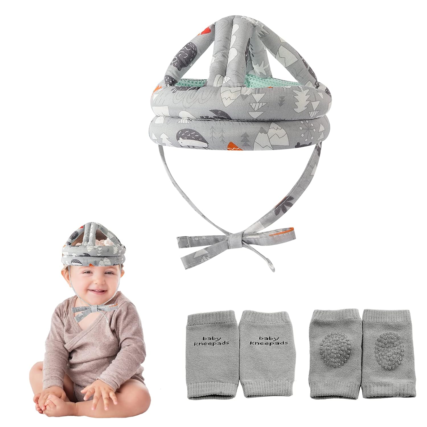 Adjustable Baby Safety Helmet for Active Play