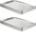 CURTA 12 Pack Aluminum Sheet Pan - Full Size 26 x 18 in Heavy-Duty