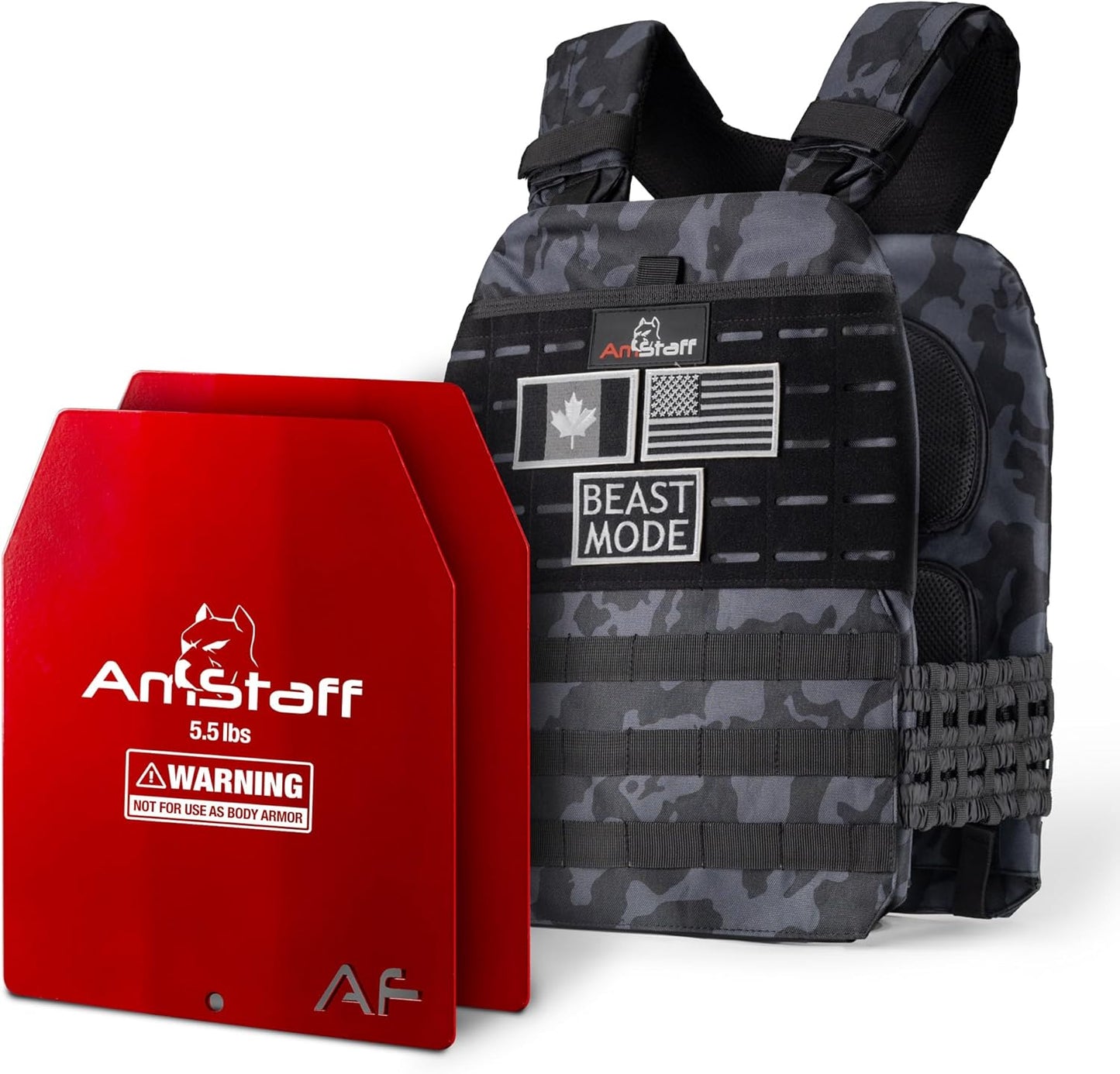 Amstaff Tactical Weighted Vest for Strength and Endurance Training