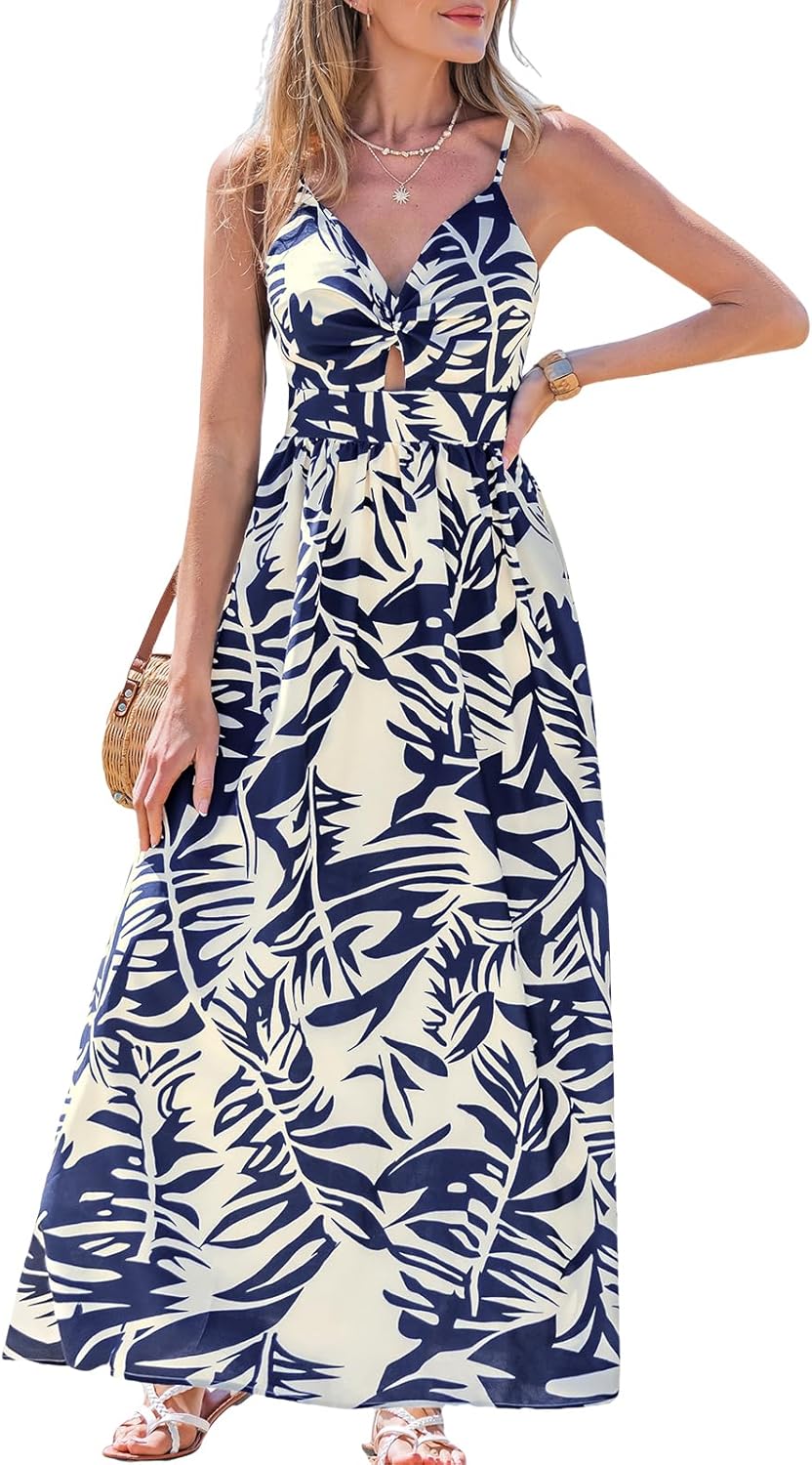 CUPSHE Women's Floral Maxi Dress for Summer Casual Wear