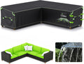 V-Shape Outdoor Sectional Sofa Cover Waterproof with Air Vent - Heavy
