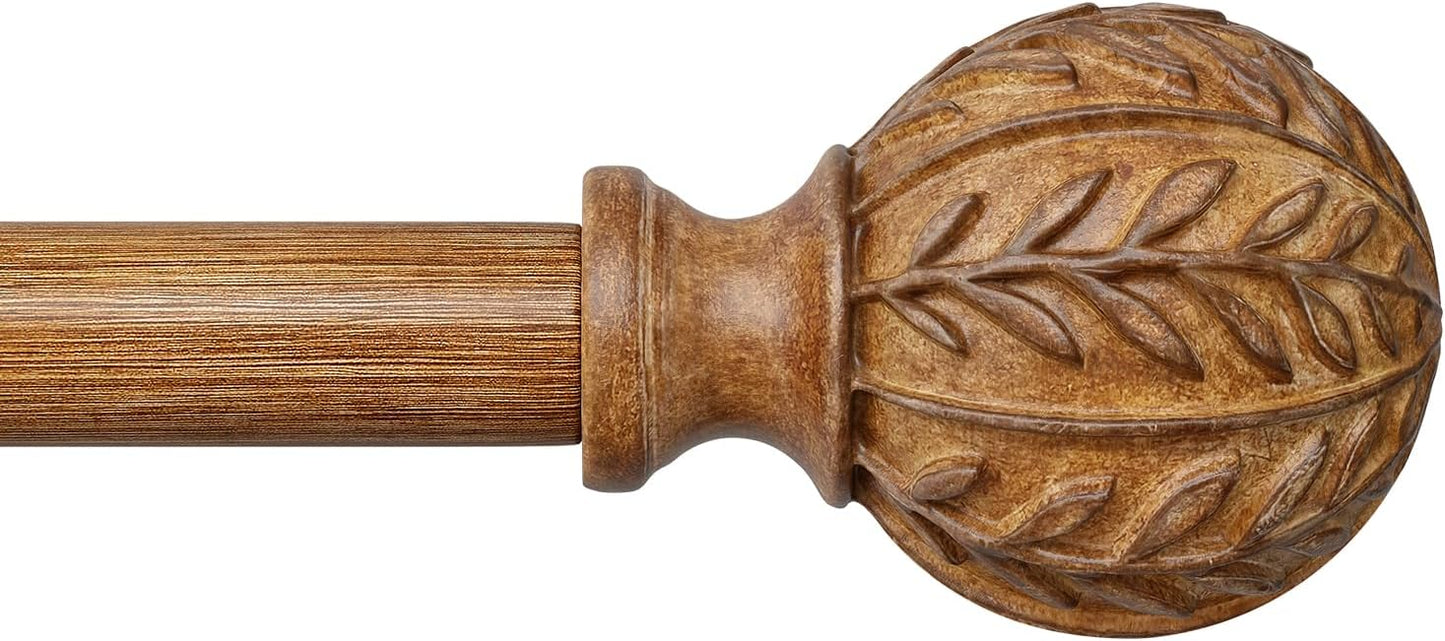 Boho Style Adjustable Curtain Rods - 72-144 in - Rustic Decor