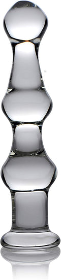 Master Series Mammoth 3 Bumps Glass Dildo - Smooth Tempered Glass