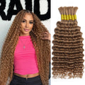 Human Braiding Hair Curly 150g 18 in 6 Bundles Pack - Boho Ombre
