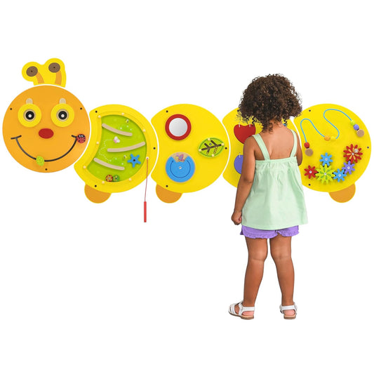 Montessori Sensory Wall Toy | Caterpillar Activity Panel