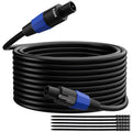 Speakon to Speakon Cable 50 Ft 12AWG Heavy-Duty - Reliable Stage Power