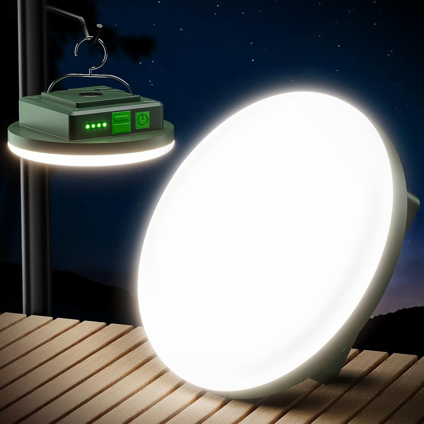 Ultra Bright 3000LM Rechargeable Lantern - Power Outages, Hiking