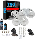 Front and Rear Brake Pad & Rotor Kit for 2002-2003 Subaru Impreza WRX