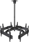 Ceiling Digital Signage Mount for 4 TVs - Commercial Quad Display
