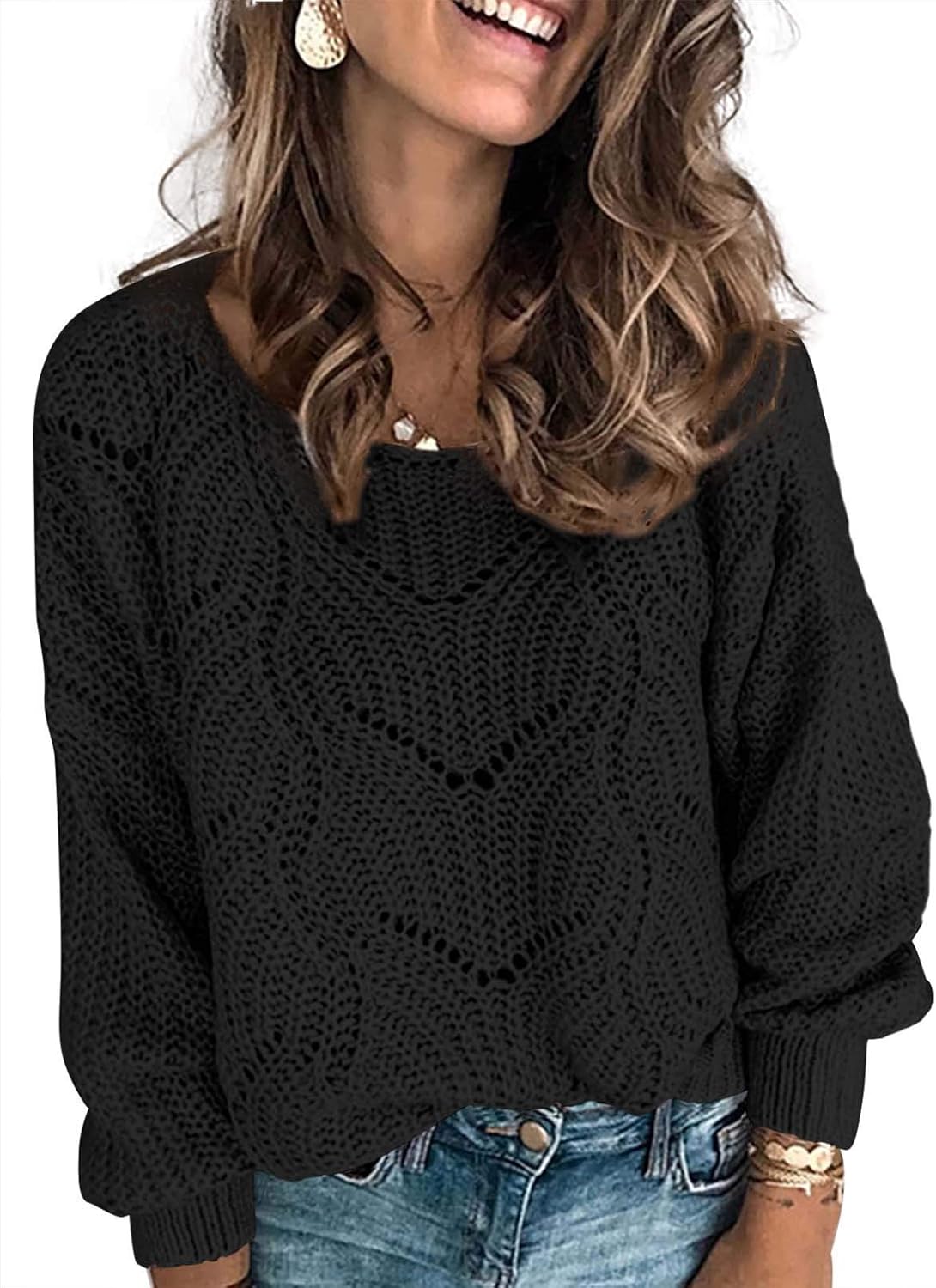 Dokotoo Womens Sweaters 2025 Cute Elegant Long Sleeve Pullover