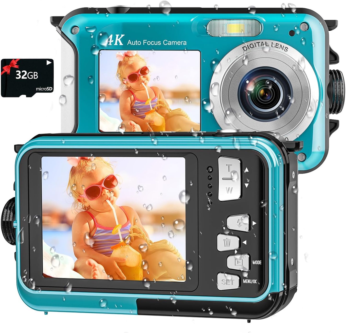 YISENCE 4K Underwater Camera - Perfect for Snorkeling! 