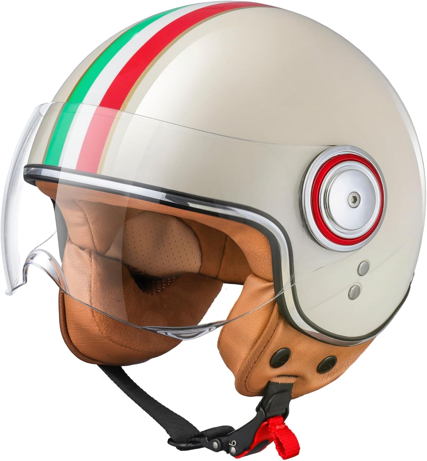 Open Face Motorcycle Helmet for Adults - DOT Approved Safety Gear
