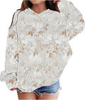 Camo Hoodies for Teen Girls Long Sleeve Oversized Sweatshirts - Cozy