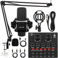Podcast Equipment Bundle V8 Audio Interface with Cardioid BM800