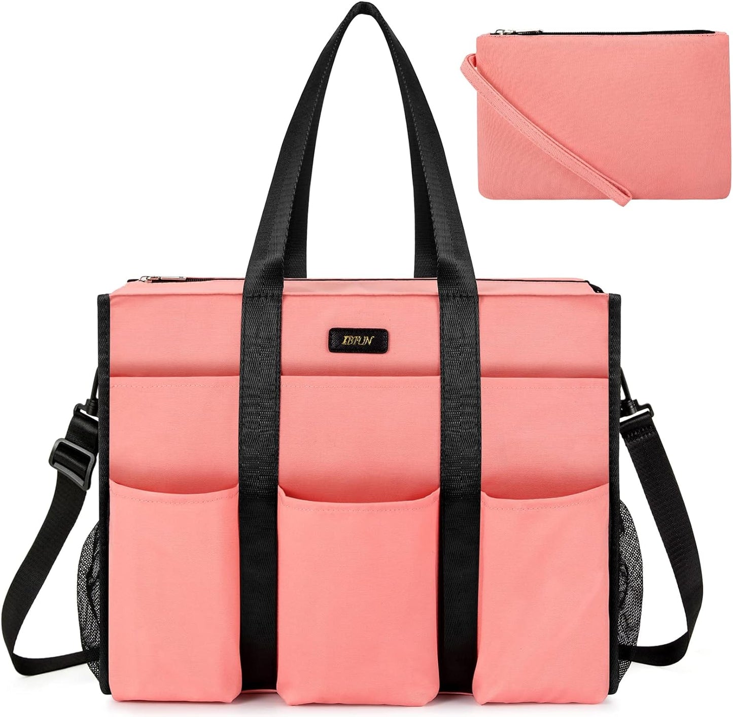 IBFUN Utility Tote Bag with 14/24 Pockets for Teachers