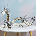 Mechanical Dragon Building Set for Adults - 1485 Piece White Mech