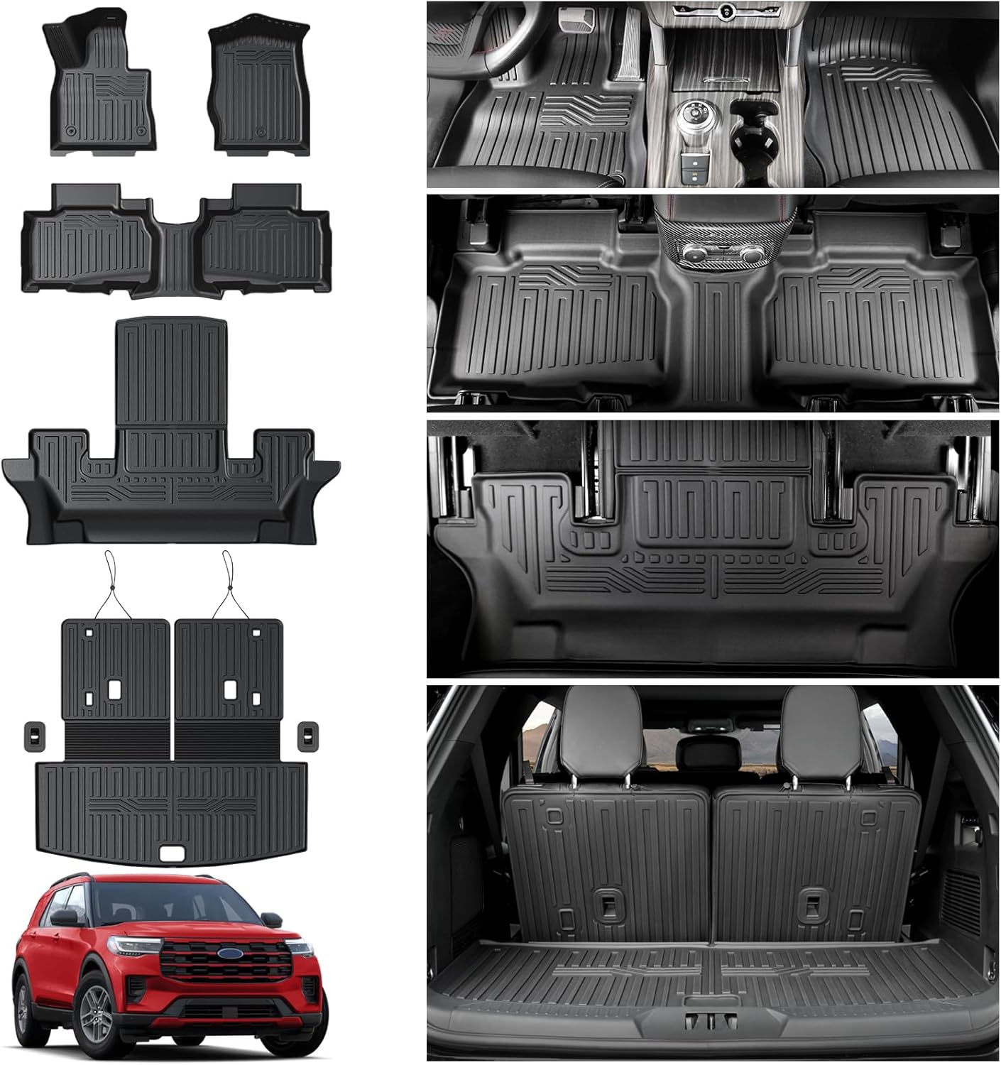 Custom Fit Floor Mats for 2020-2026 Ford Explorer Accessories