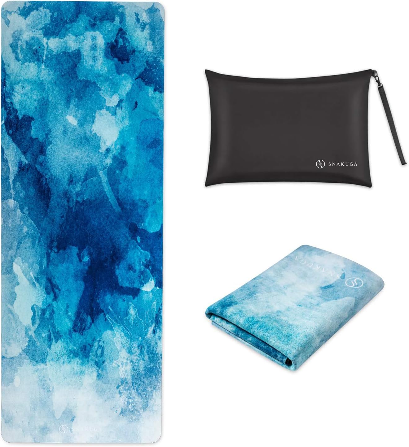 SNAKUGA Yoga Mat: Non-Slip Suede Surface, Anti-Tear, Portable