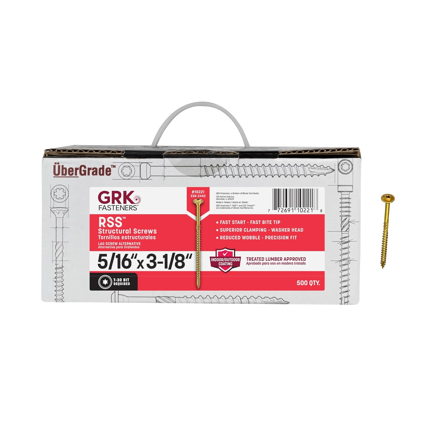 GRK Fasteners RSS Bulk 5/16-Inch by 3-1/8-Inch Screw Review