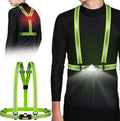 Running Lights for Runners Reflective Vest with LED Chest & Back Light