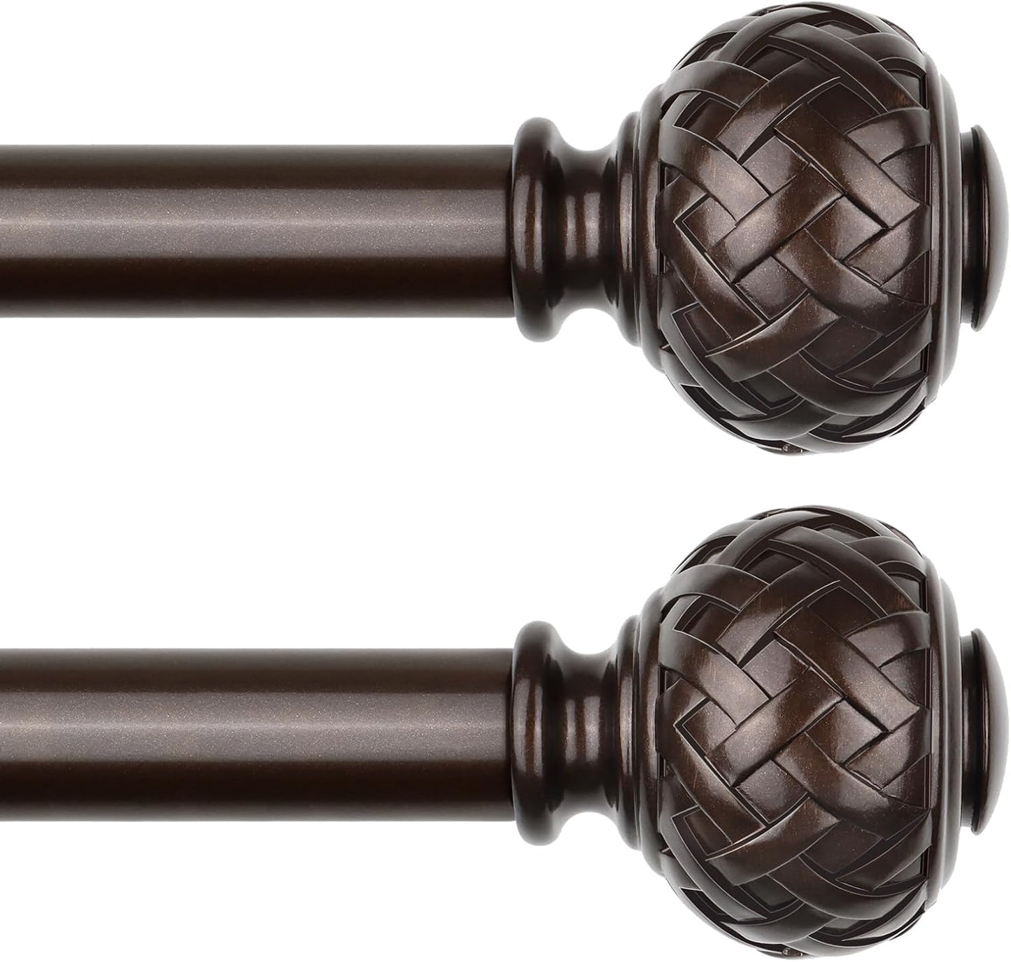TONIAL Adjustable Curtain Rods for Windows 20 to 82 Inches