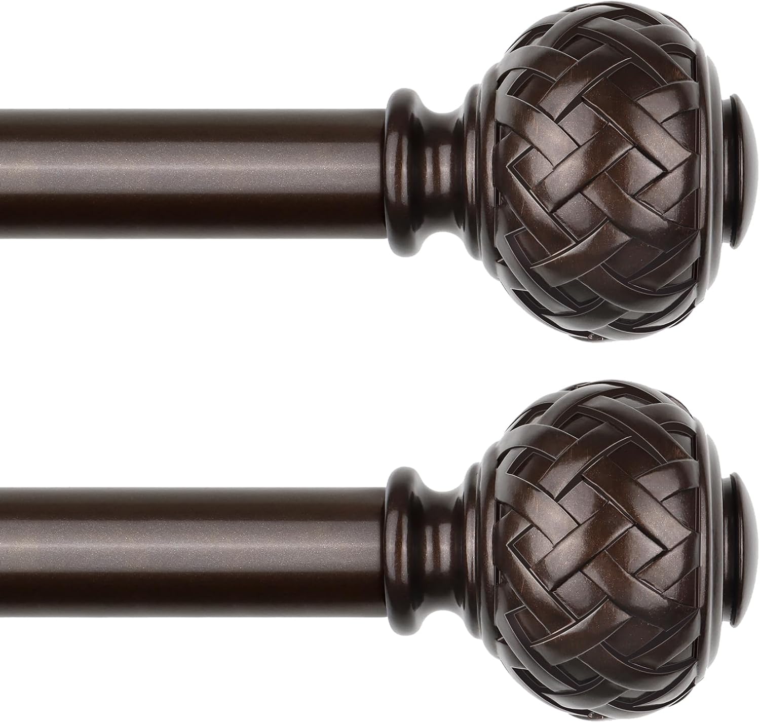TONIAL Adjustable Curtain Rods for Windows 20 to 82 Inches