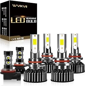 WVKVII LED Bulbs Combo for Toyota RAV4 2006-2012, 6000K Brightness