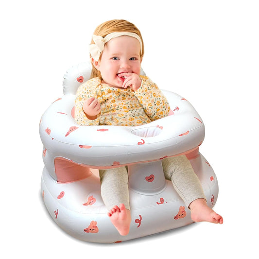 Portable Inflatable Baby Seat with Built-In Pump - Cozy Support for Winter & Travel