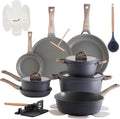 22Pcs Pots and Pans Set Non Stick Ceramic Cookware - Complete 22Pc Set