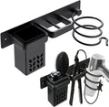 Hair Dryer Holder Wall Mounted 3-in-1 Organizer - Space Saving