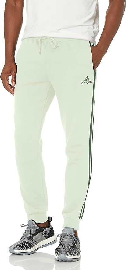 adidas Men's Essentials Fleece Tapered Cuff 3-Stripes Pants Review