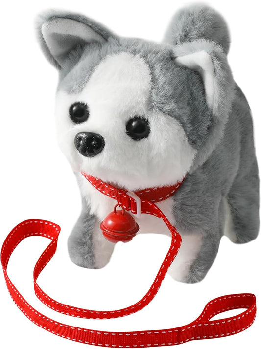 Interactive Husky Walking Toy - Barking Fun!