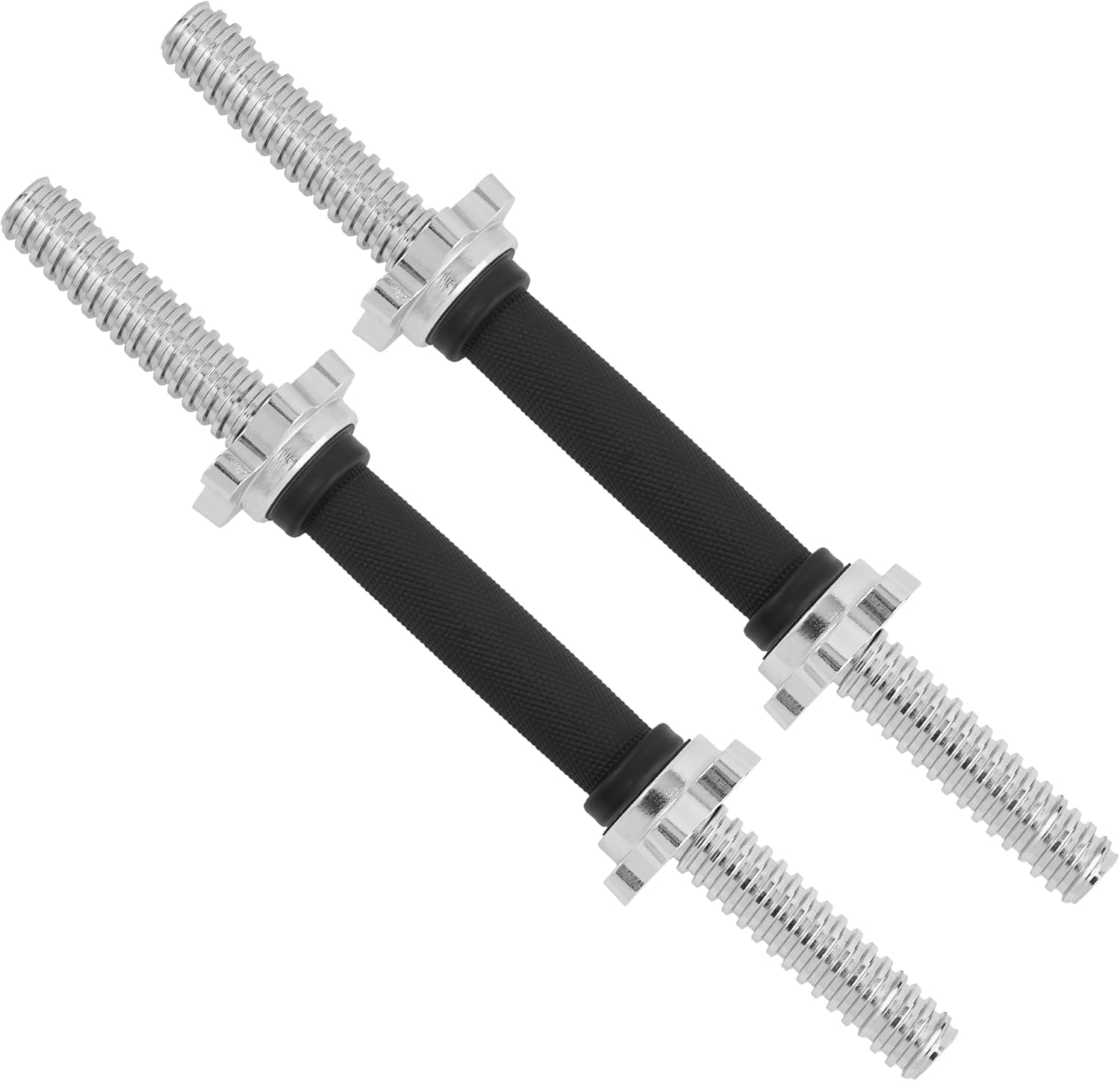 Yes4All Threaded Dumbbell Handles with Collars for Weight Plates