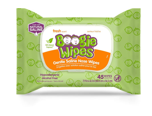 Boogie Saline Nose Wipes: Gentle Relief for Kids