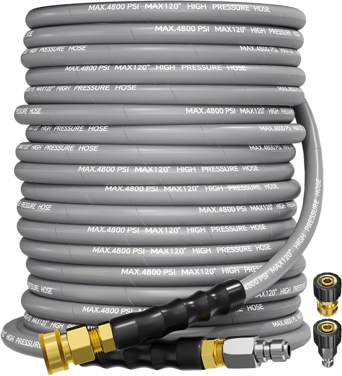 3/8in 4800PSI Pressure Washer Hose 100FT for Heavy Duty Use