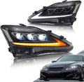 VLAND Led Headlights Compatible with Lexus IS250 IS350 - Sequential